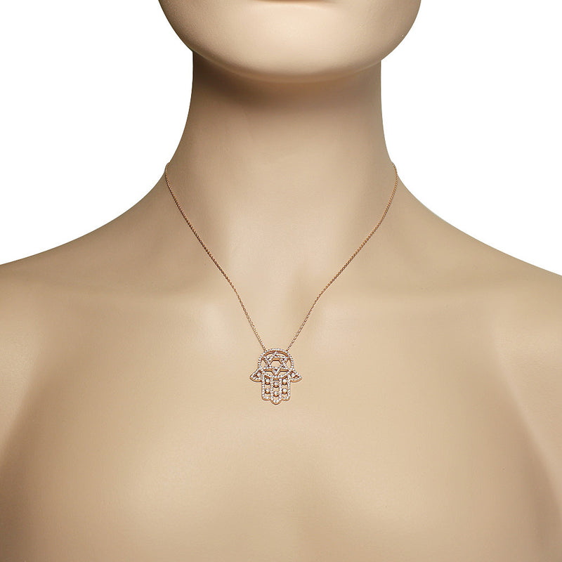 Rose Shimmer Hamsa