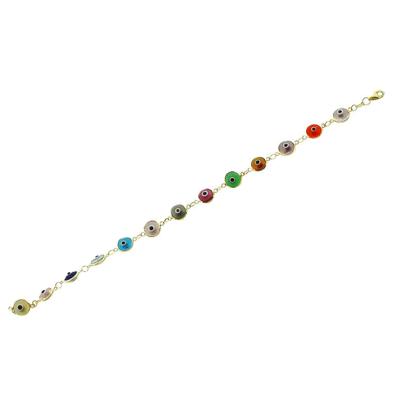 Multi Gold Eye Bracelet