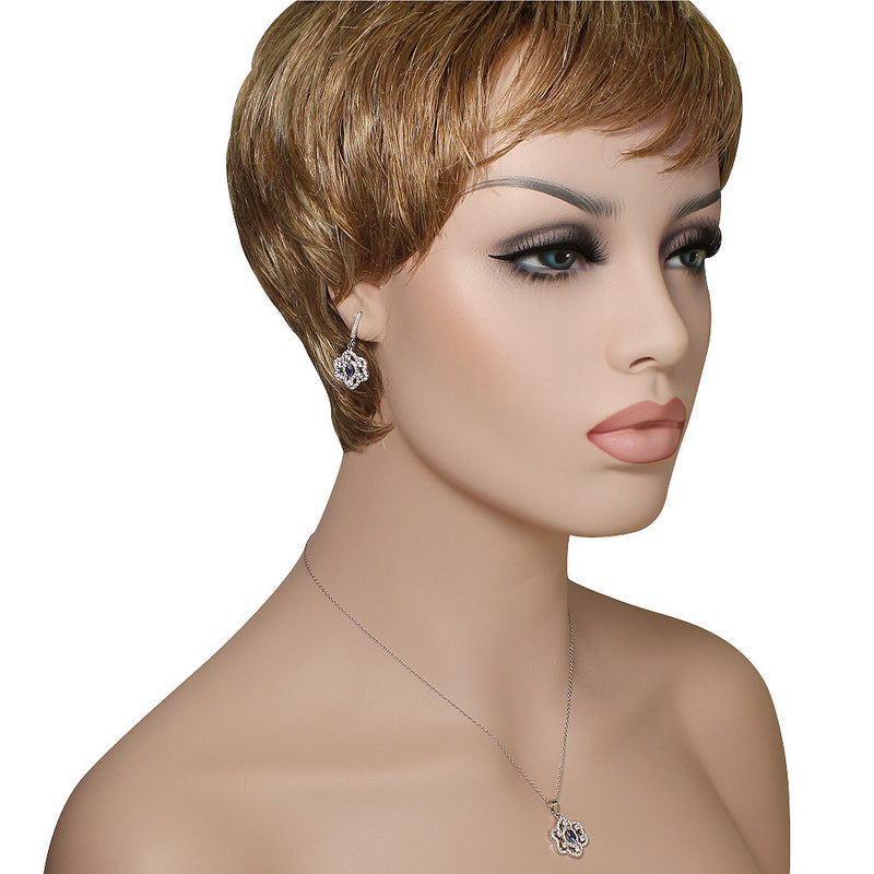 Sapphire Chandlier Set
