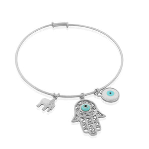 Aqua Jewish Bangle