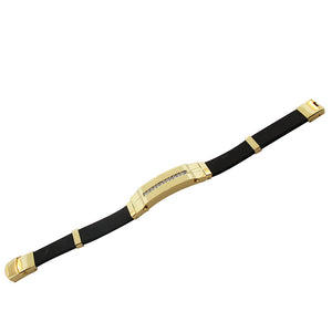 Royal Gold Rubber Bracelet