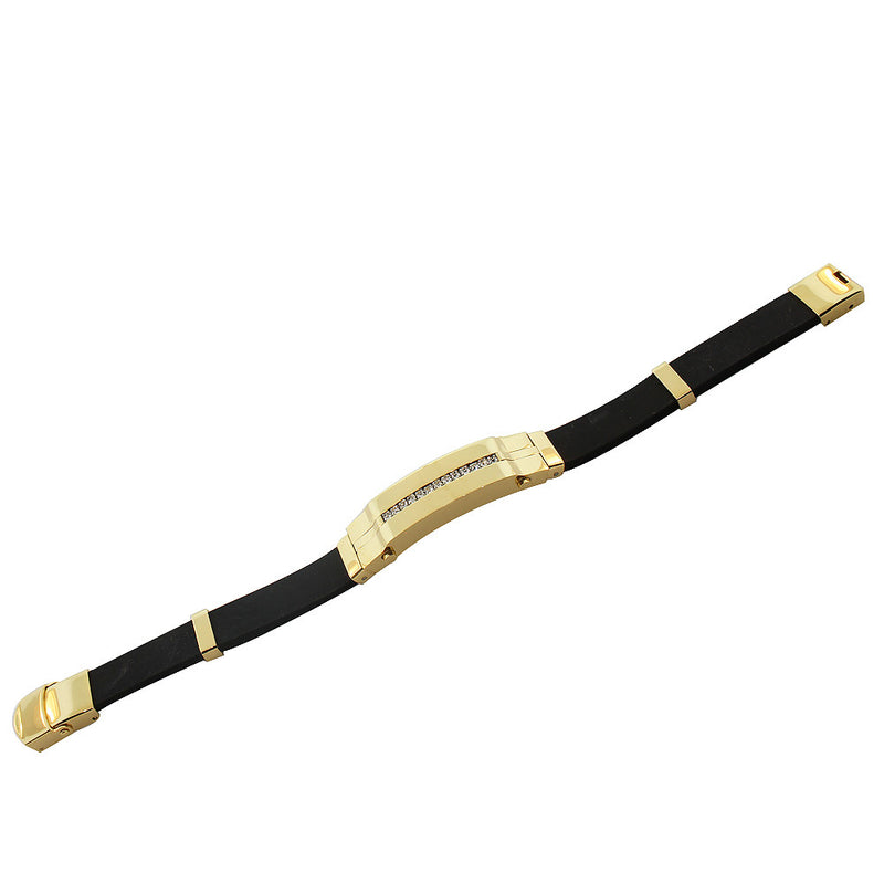 Royal Gold Rubber Bracelet