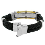 Two Tone Leather Clasp