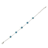 Blue Eye Chain Bracelet