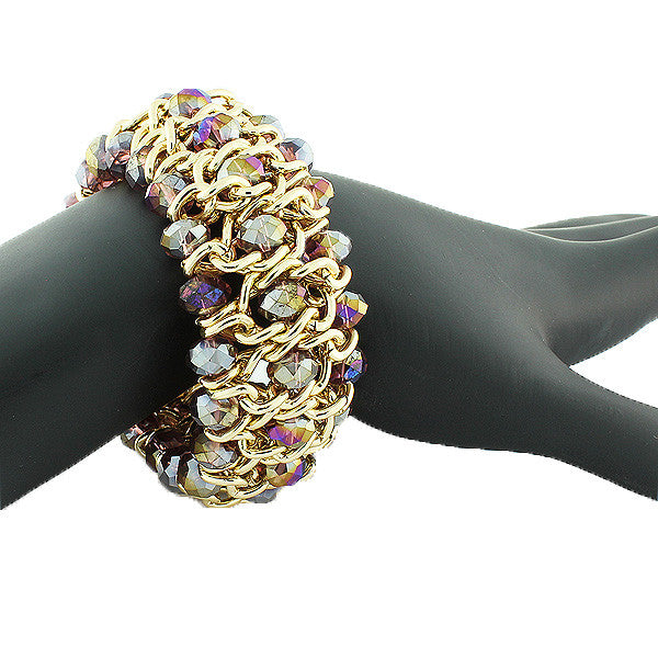 Gold Sun Pearl Bracelet