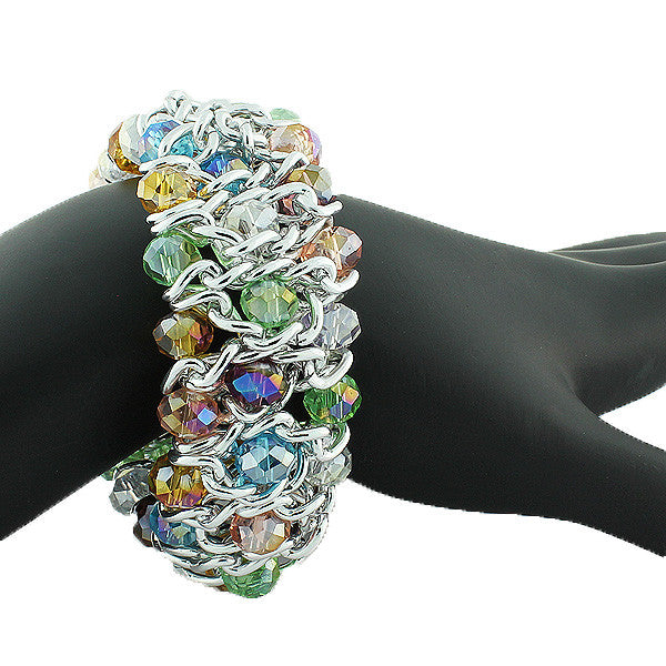All Tone Pearl Bracelet