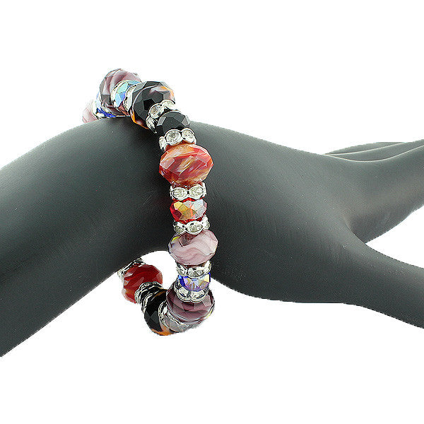 Multi Glass Bead Bangle
