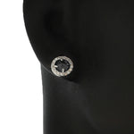 Black Round Studs