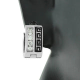 Greek Key Huggies
