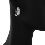 Classic Silver Huggie Earrings