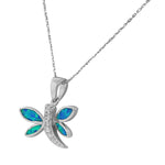 Opal Dragonfly Pendant