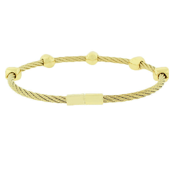 Golden Twist Bangle
