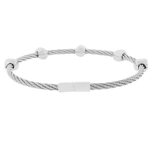 Silver Twist Bangle
