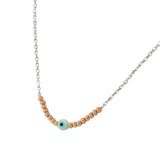 Turquoise Evil Eye Beads Necklace