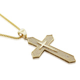 Sparkling Double Cross Pendant