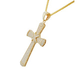 Sparkling Hip-Hop Cross Necklace