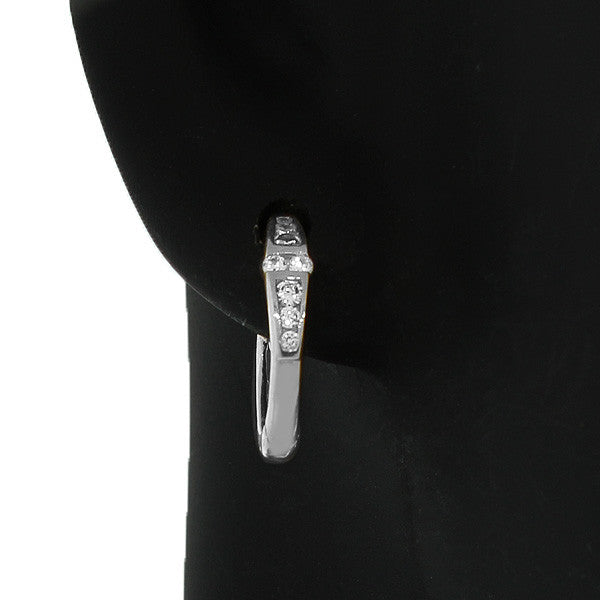 Prom Silver Hoops