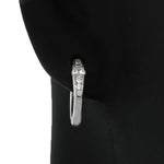Prom Silver Hoops