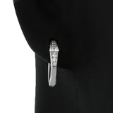Prom Silver Hoops