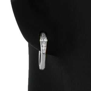 Prom Silver Hoops