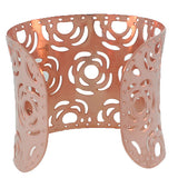Rose Design Open Cuff
