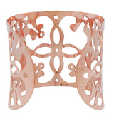 Rose Butterfly Open Cuff