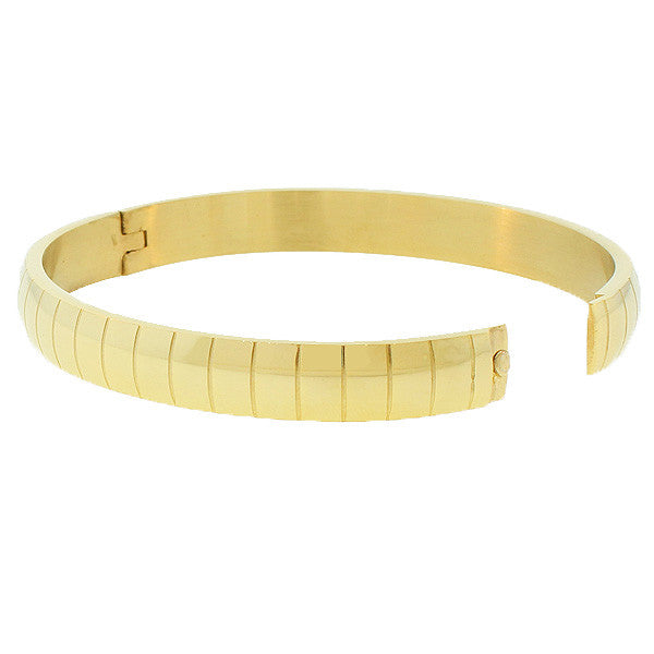 Gold Faceted Cuff