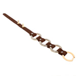 Brown Hoops Wristband