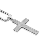 Large Pave Cross Necklace