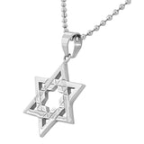 Silver Star of David Chain