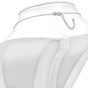 925 Sterling Silver Pink CZ Love Heart Pendant Necklace