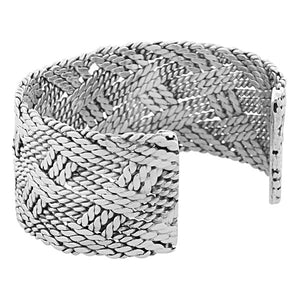 925 Sterling Silver Classic Open End Womens Cuff Bangle Bracelet