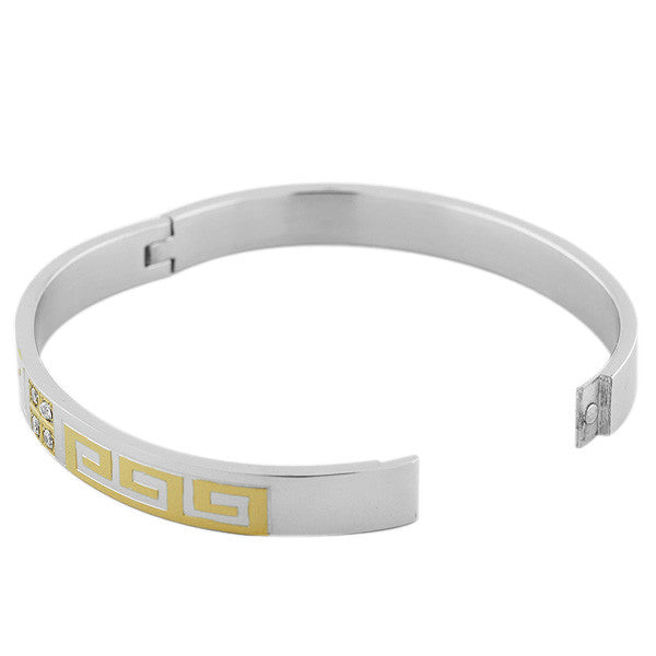 Golden Key Clasp Bangle