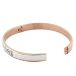 Steel Stun Silver Bangle