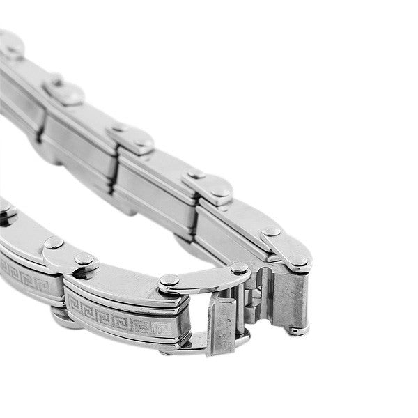 Grey Face Link Bracelet