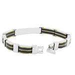 Defined Black Cross Bracelet