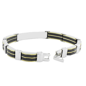 Defined Black Cross Bracelet