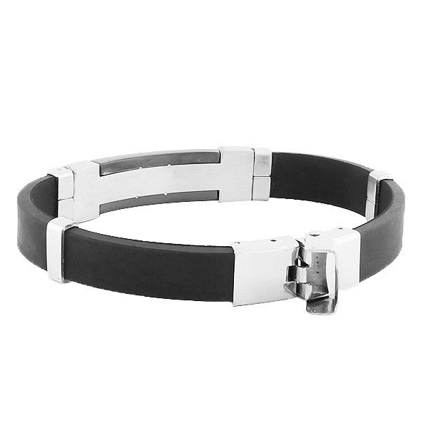Silver Chip Rubber Band