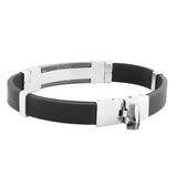 Silver Chip Rubber Band