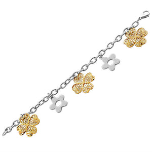 Treasure Flower Charm Bracelet