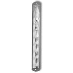 6" Mezuzah Case - Silver-Tone Blessing for Home Wall Decor - Made in Israel