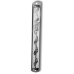 8" Mezuzah Case - Gold Silver-Tone Blessing Home Wall Decor - Made in Israel
