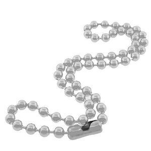 Stainless Steel Silver-Tone Mens Round Thick Feather Light Link Chain Necklace