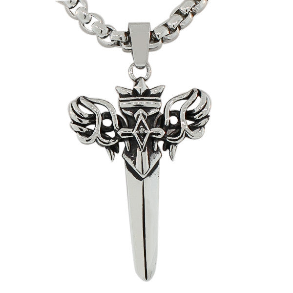 Winged Sword Necklace