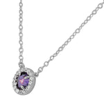 Purple Solitaire Pendant