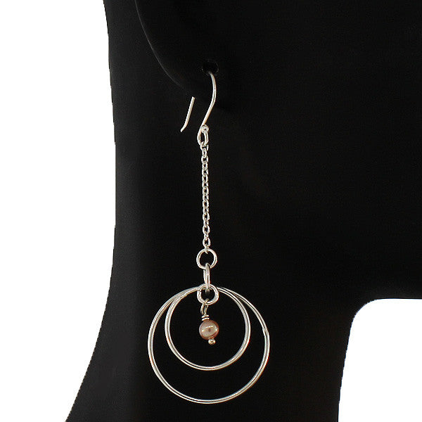 Pink Pearl Dangles