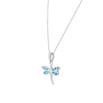 Opal Dragonfly Pendant