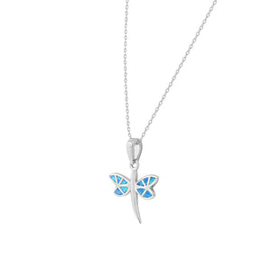 Opal Dragonfly Pendant