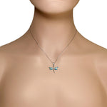 Opal Dragonfly Pendant