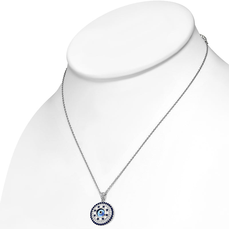 Turkish Evil Eye Necklace Pendant Sterling Silver – My Daily Styles